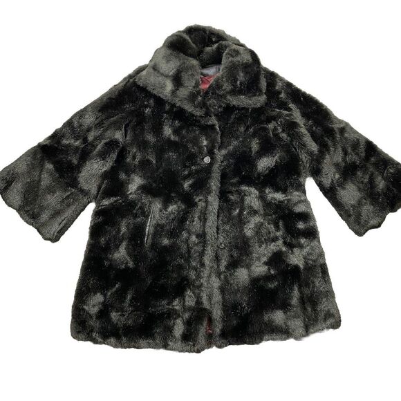Vintage Sears Fashions Jacket Women's 16 fur Mob Wife elegant classic Retro Coat - Picture 1 of 16